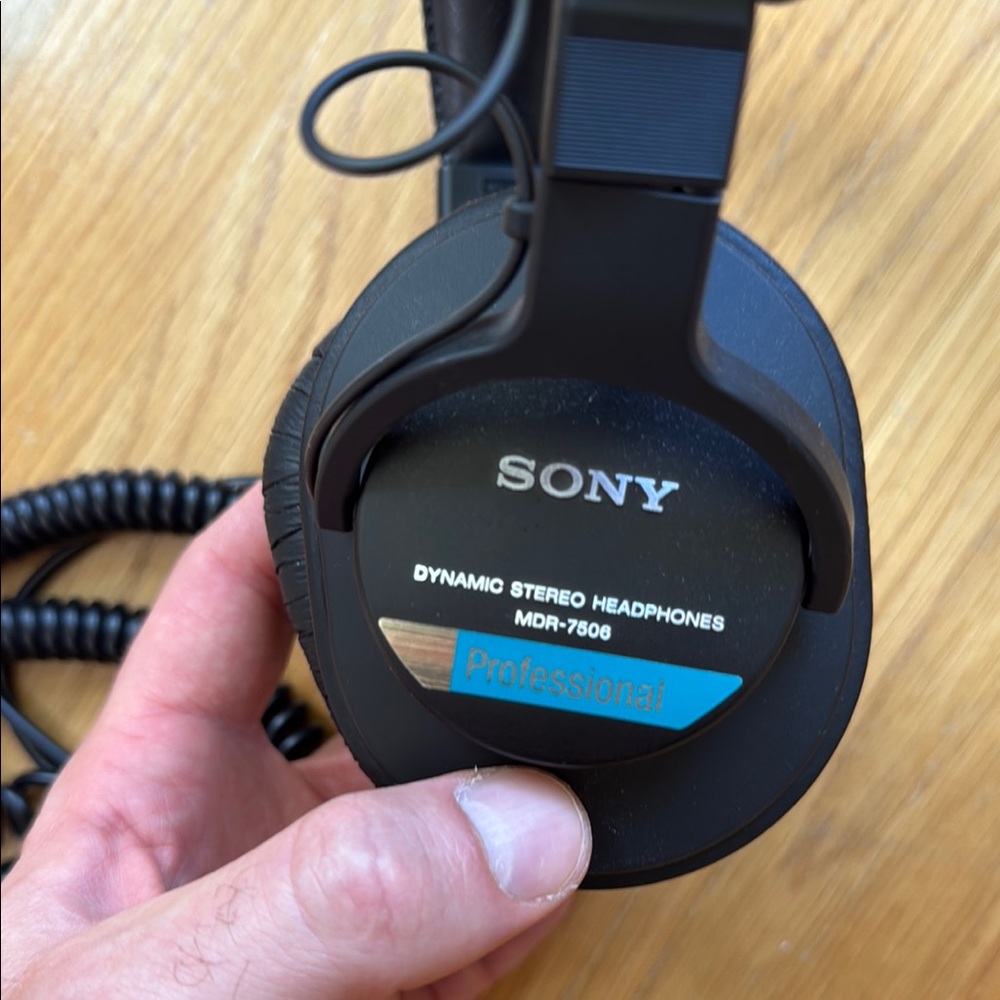 Sony Black Over-Ear MDR-7506 Headphones